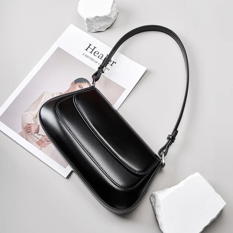 Bolso Baguette Cuero genuino