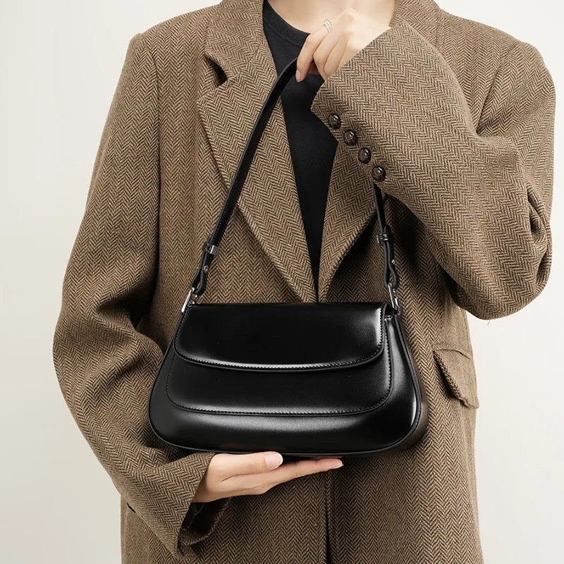 Bolso Baguette Cuero genuino
