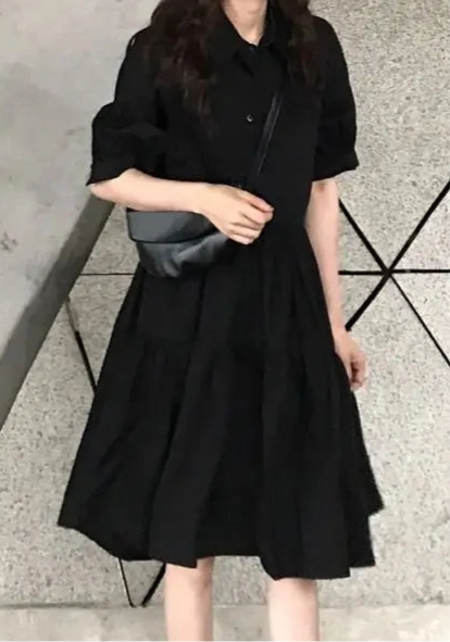 A-Line Black Dress