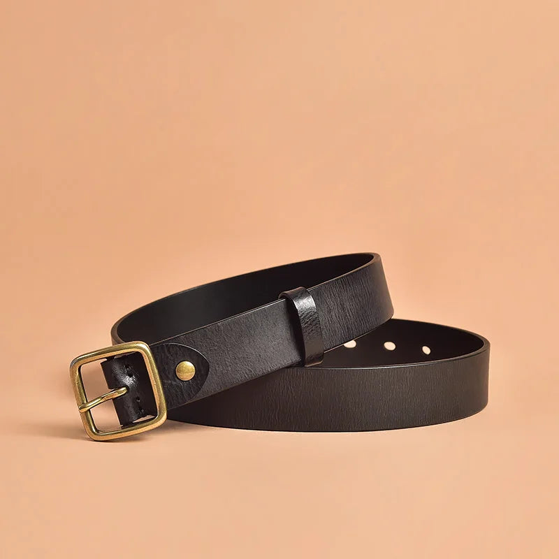 Belt Genuine Cow Leather Handmade