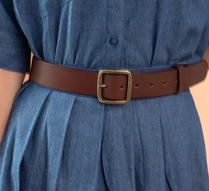 Belt Genuine Cow Leather Handmade