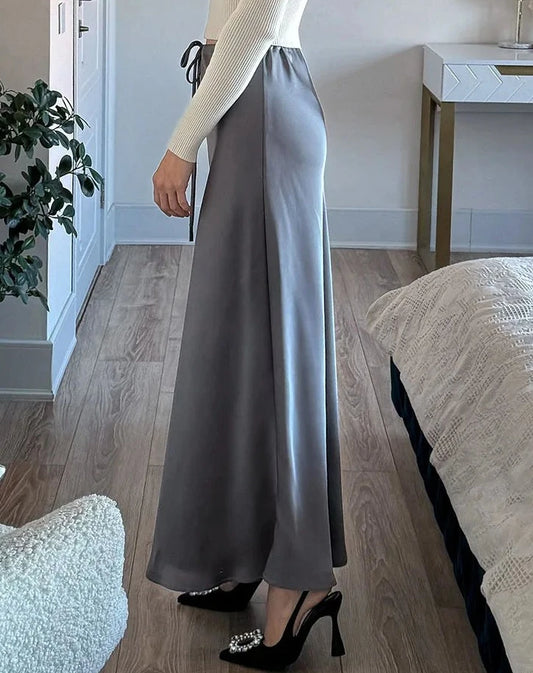 Long Satin Skirts