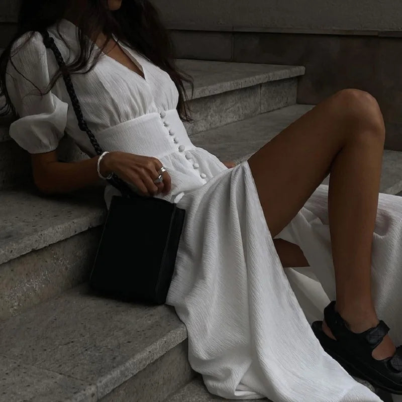 Summer White Long Dress