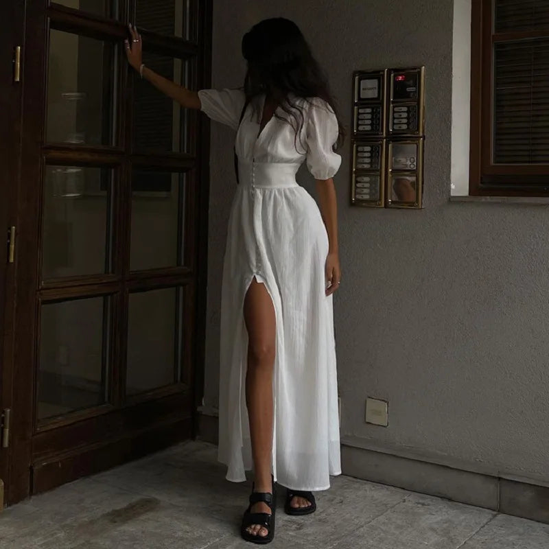 Summer White Long Dress