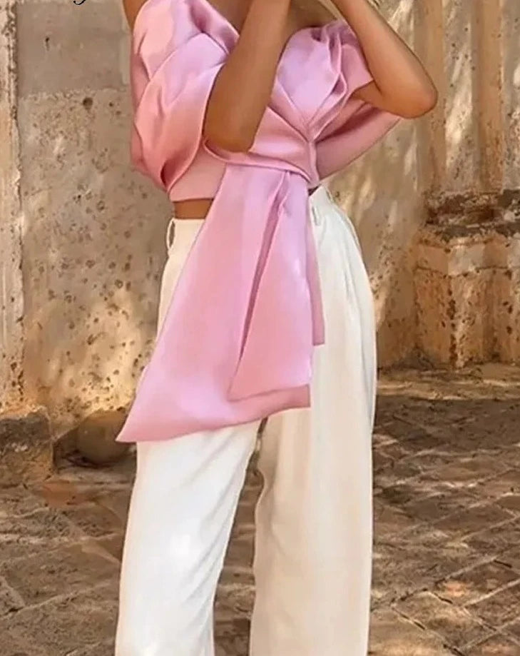 Camisa rosa elegante