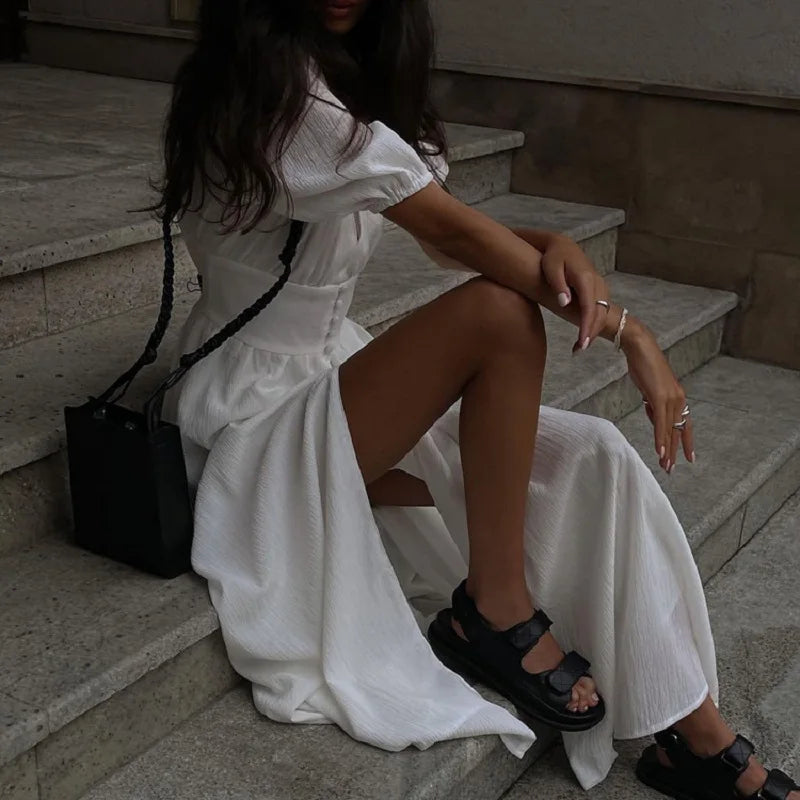 Summer White Long Dress