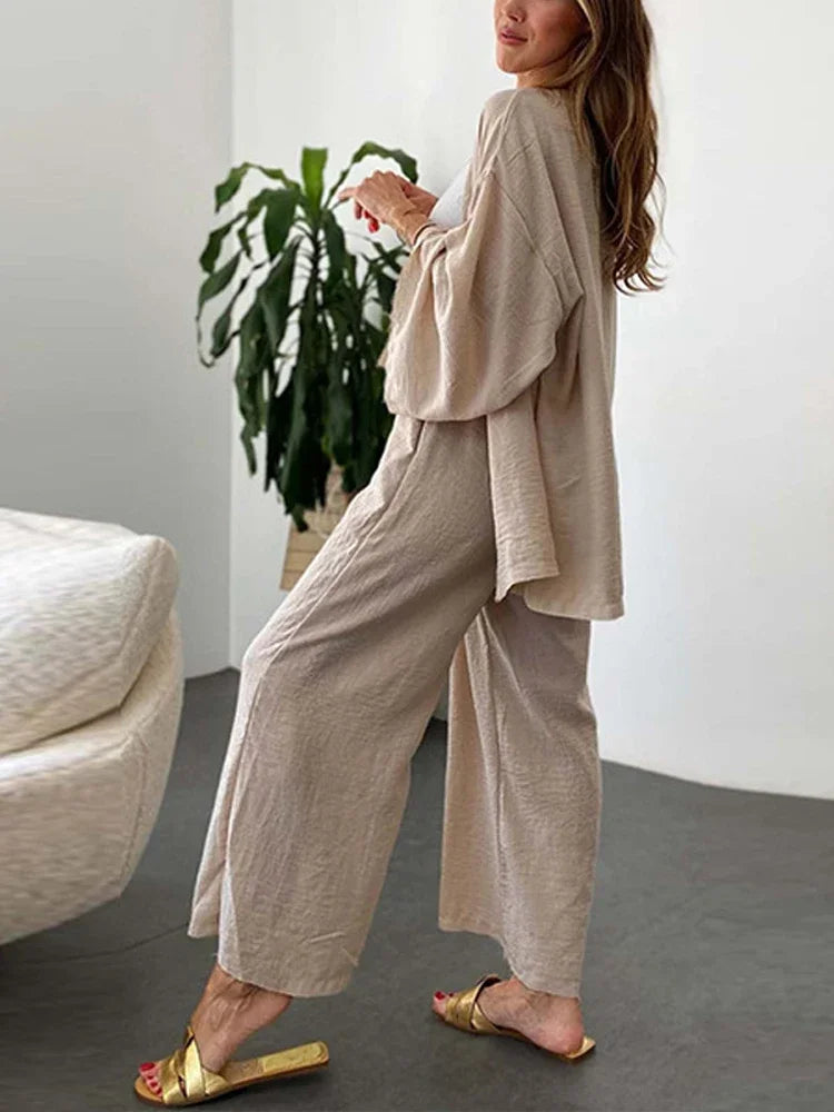 Set Pants with Kimono